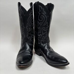 Justin Style 1409 Mens Black Western Boots Size 11 3E.